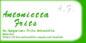 antonietta frits business card